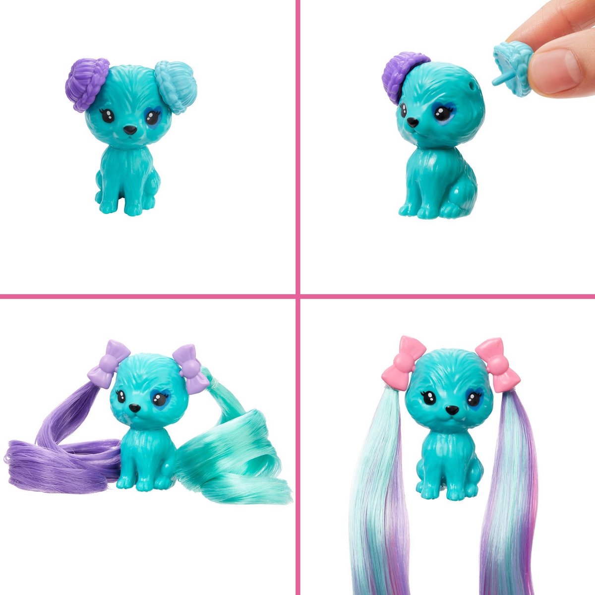 Barbie tienerpop Color Reveal Glitter 39,4 cm turquoise 25 delig - Paars