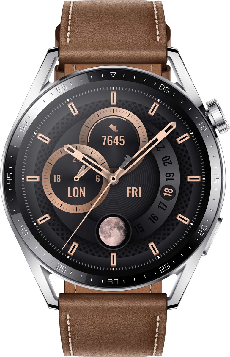 Huawei Watch GT 3 Classic Zilver 46mm