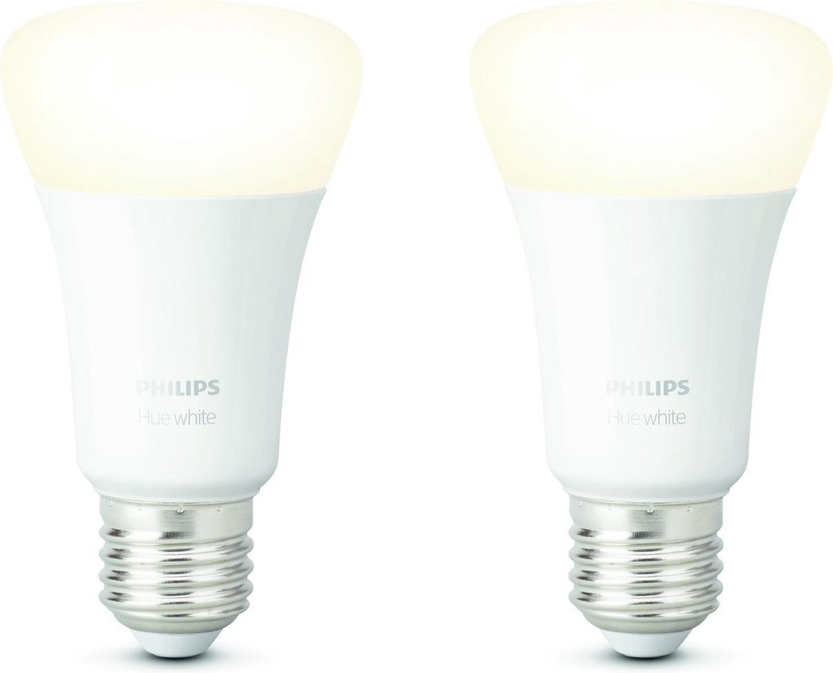 Philips White E27 Duo pack