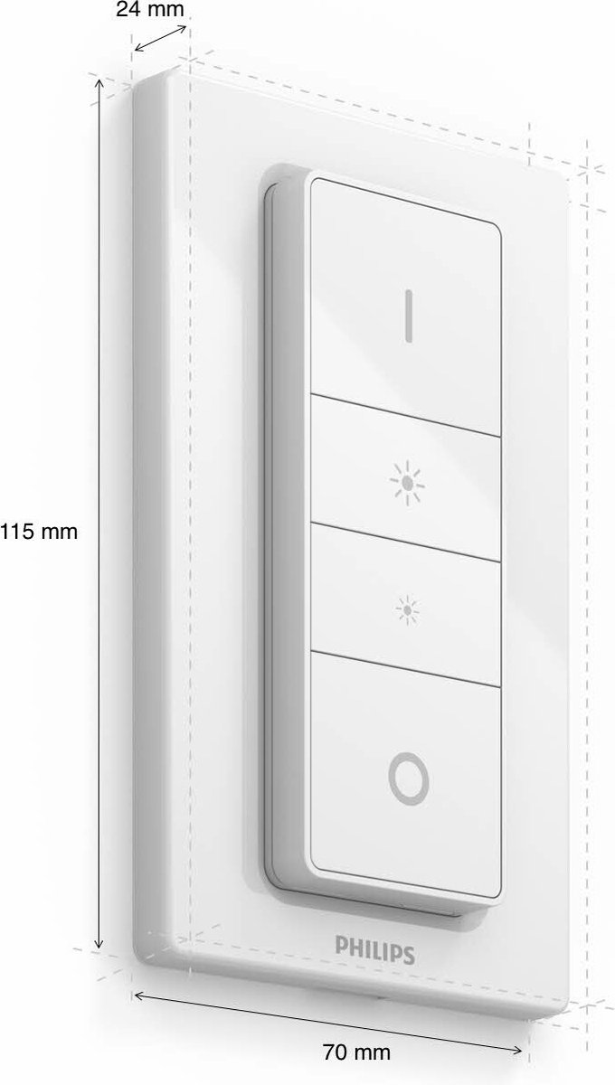 Philips White Ambiance E27 3-pack + dimmer + bridge