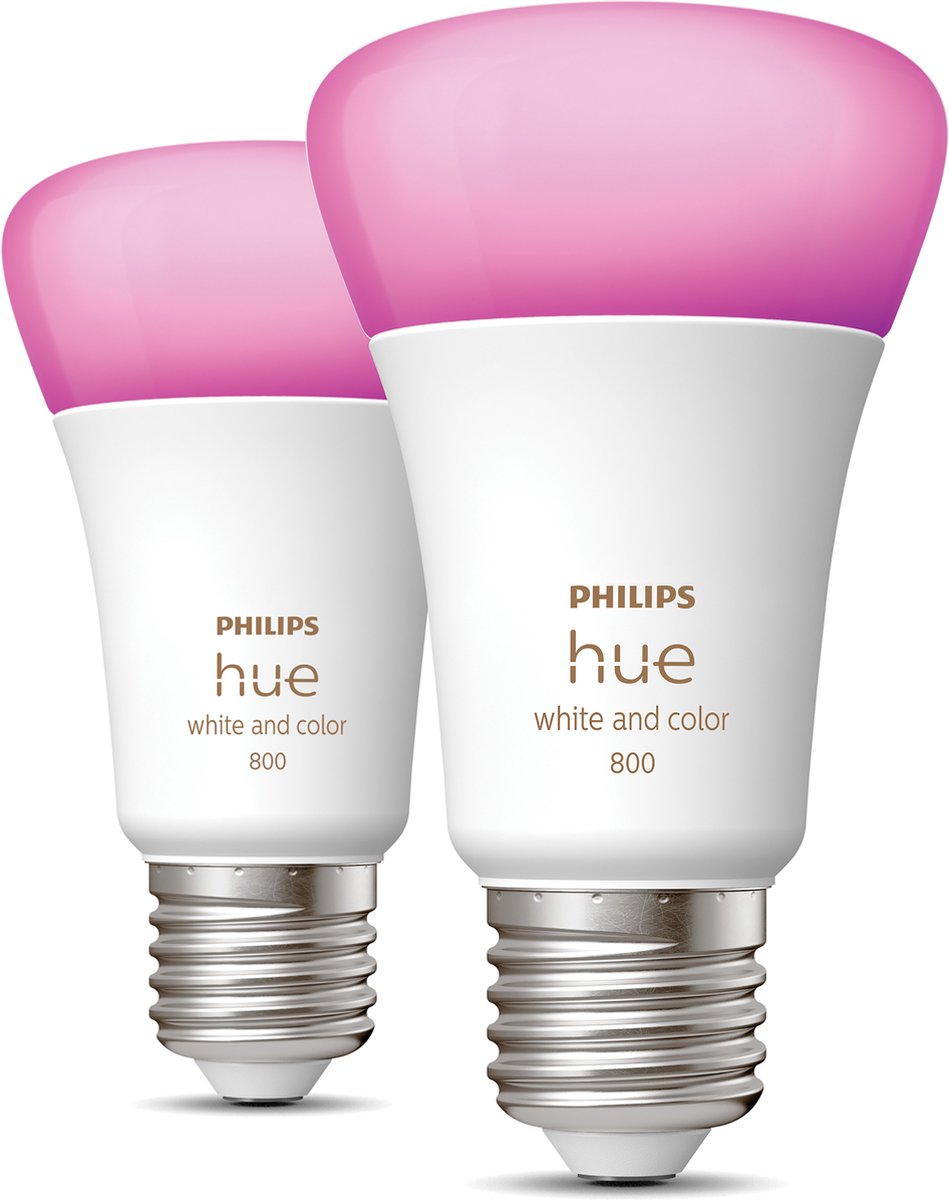 Philips White & Color E27 Duo pack