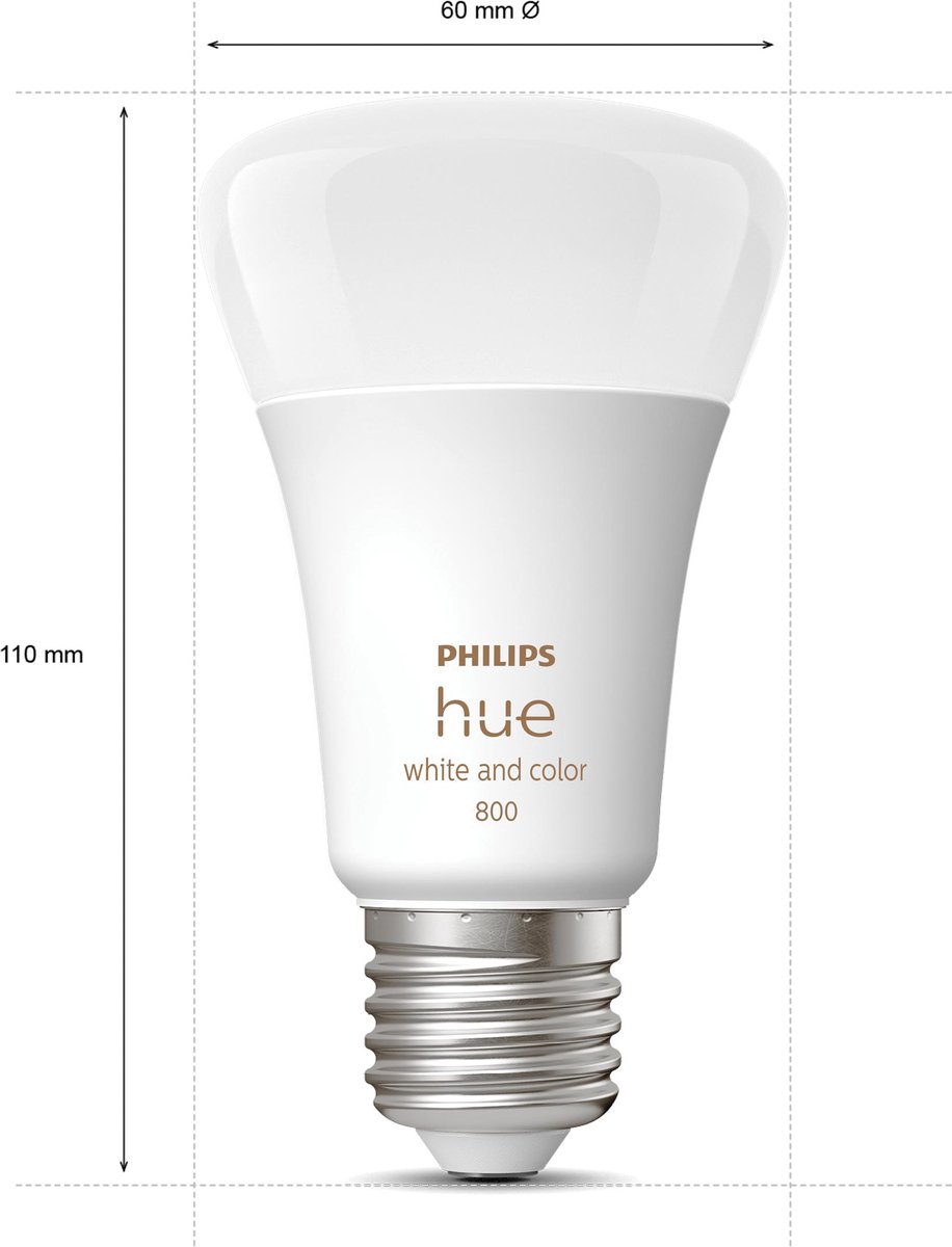Philips White & Color E27 Duo pack