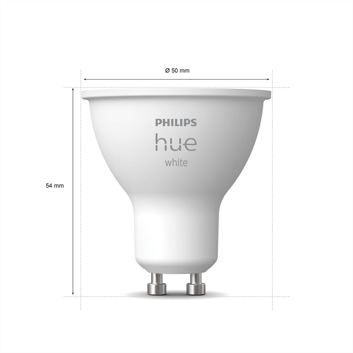 Philips White GU10 Duo pack