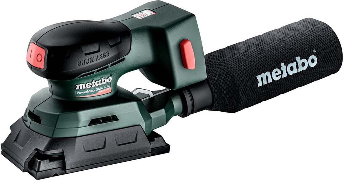 Metabo SRA 12 BL Accu Vlakschuurmachine | 12V | 80 x 130 mm | Zonder accu en lader | In doos