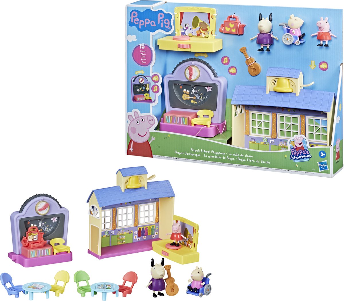 Peppa Pig speelset Peppa's School junior 15 delig