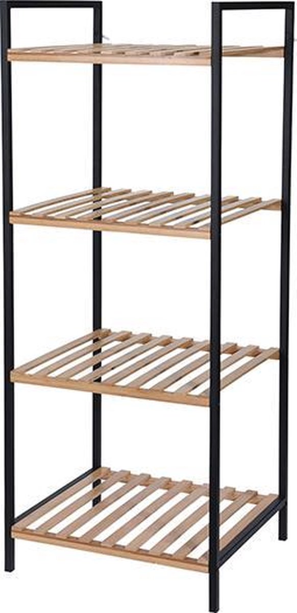 Huismerk Premium Badkamerrek Bamboe - 38 X 32,5 X 95 CM - Bruin