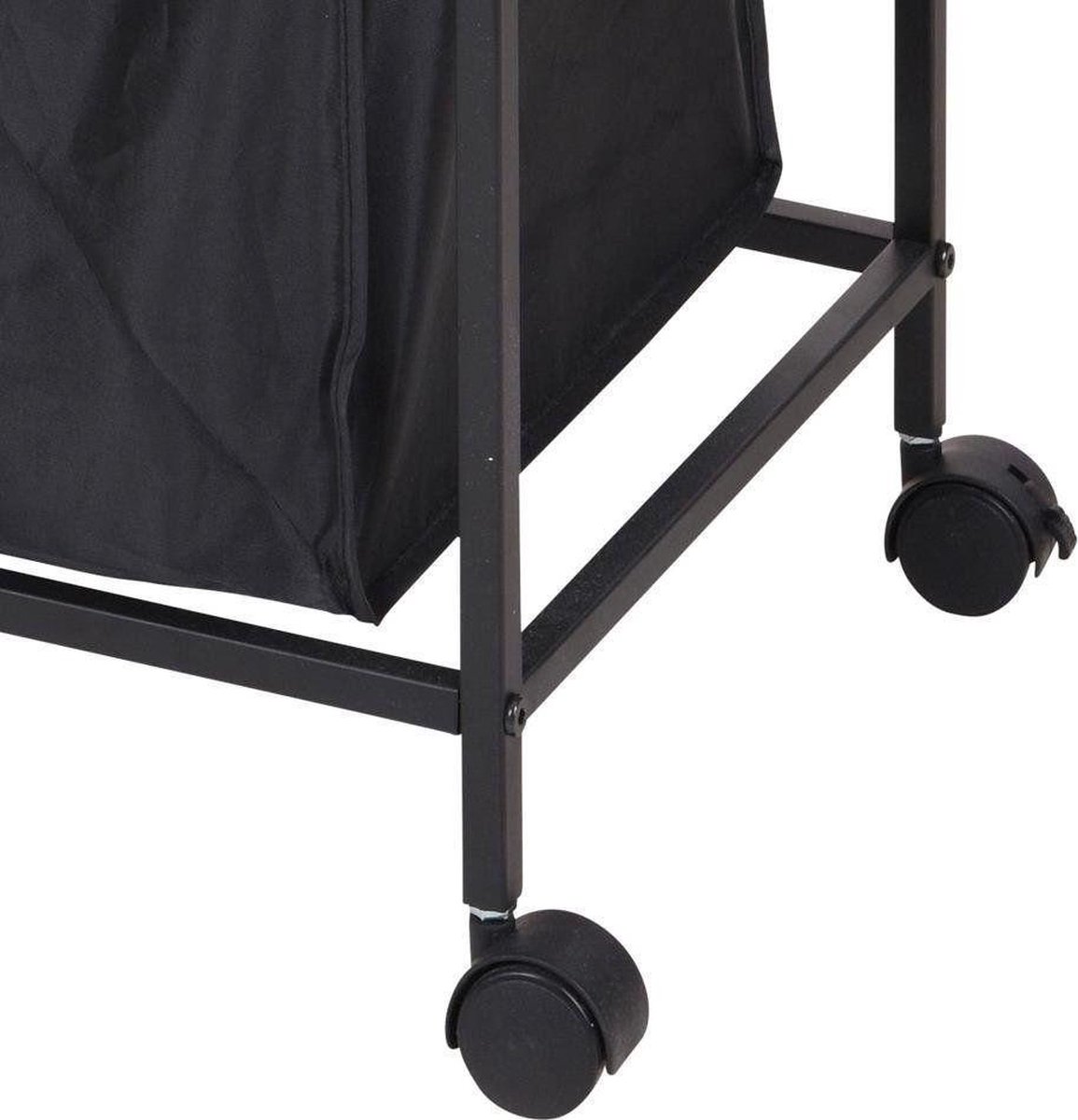 Huismerk Premium Badkamerrek Met Wasmand - 38 X 33 X 105,5 CM - Bruin