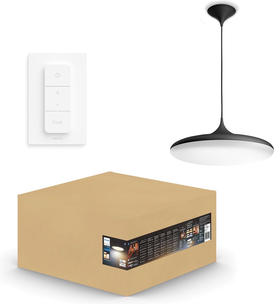 Philips Cher hanglamp White Ambiance - Zwart