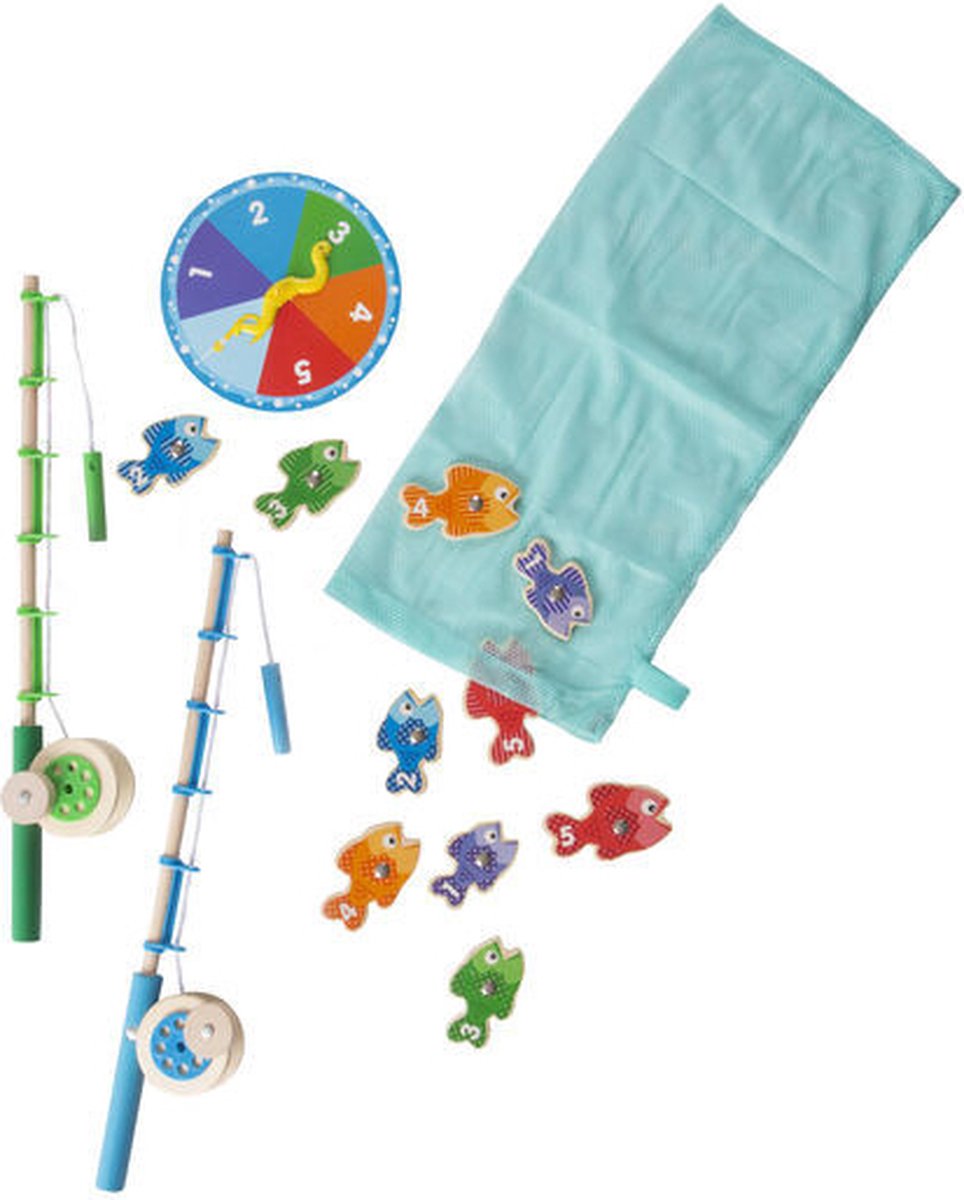 Melissa & Doug speelset Fishing junior blauw/groen 2 delig