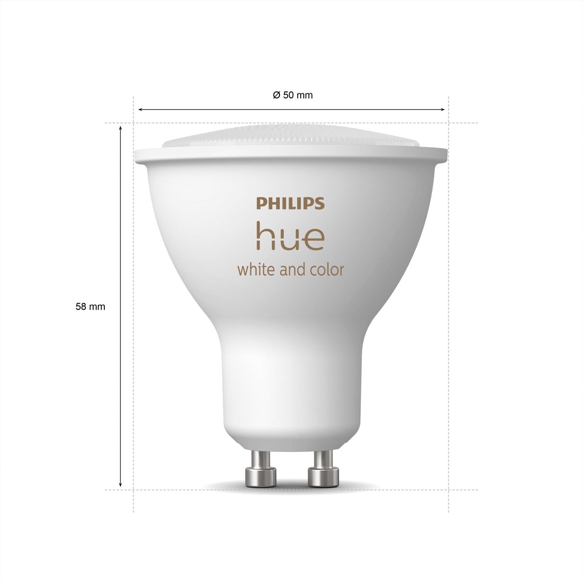 Philips White & Color GU10 Duo pack