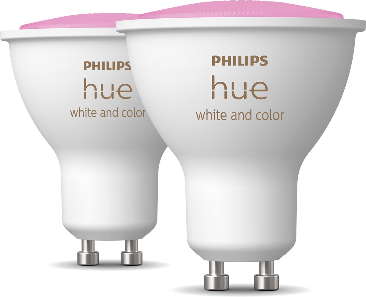 Philips White & Color GU10 Duo pack
