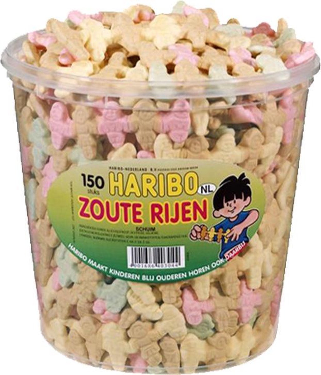 HARIBO - Zoute Rijen - 150 stuks