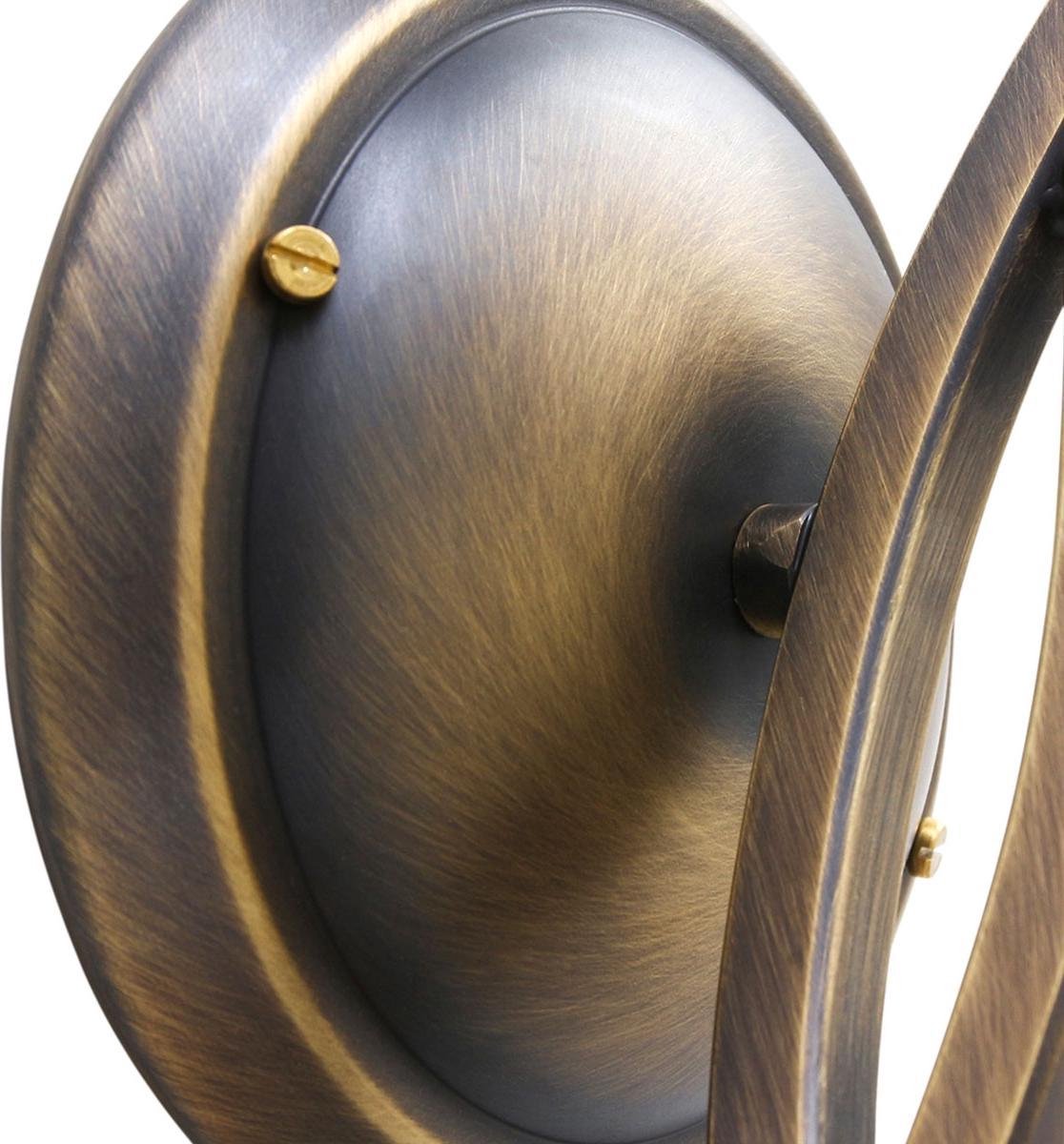 Lightning - Landelijke Wandlamp Hangend 1-l. Glas - Brons - Bruin