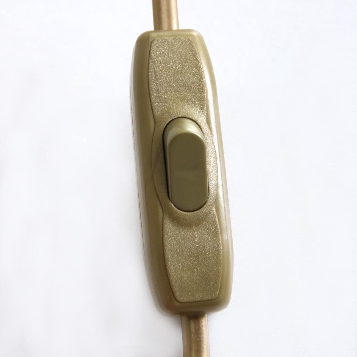 Lightning - Landelijke Wandlamp Hangend 1-l. Glas - Brons - Bruin