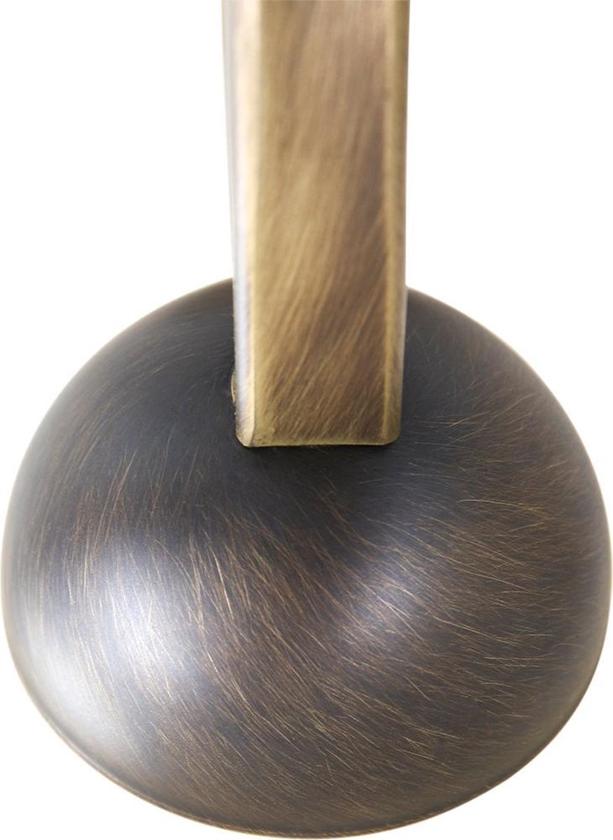 Lightning - Landelijke Wandlamp Hangend 1-l. Glas - Brons - Bruin