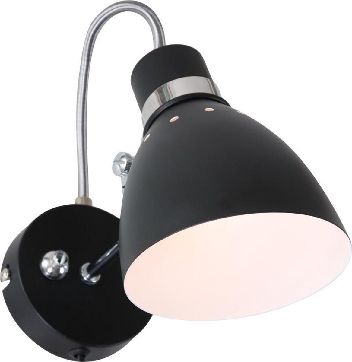 Lightning - Moderne Wandlamp 1-l. Refl. - - Negro