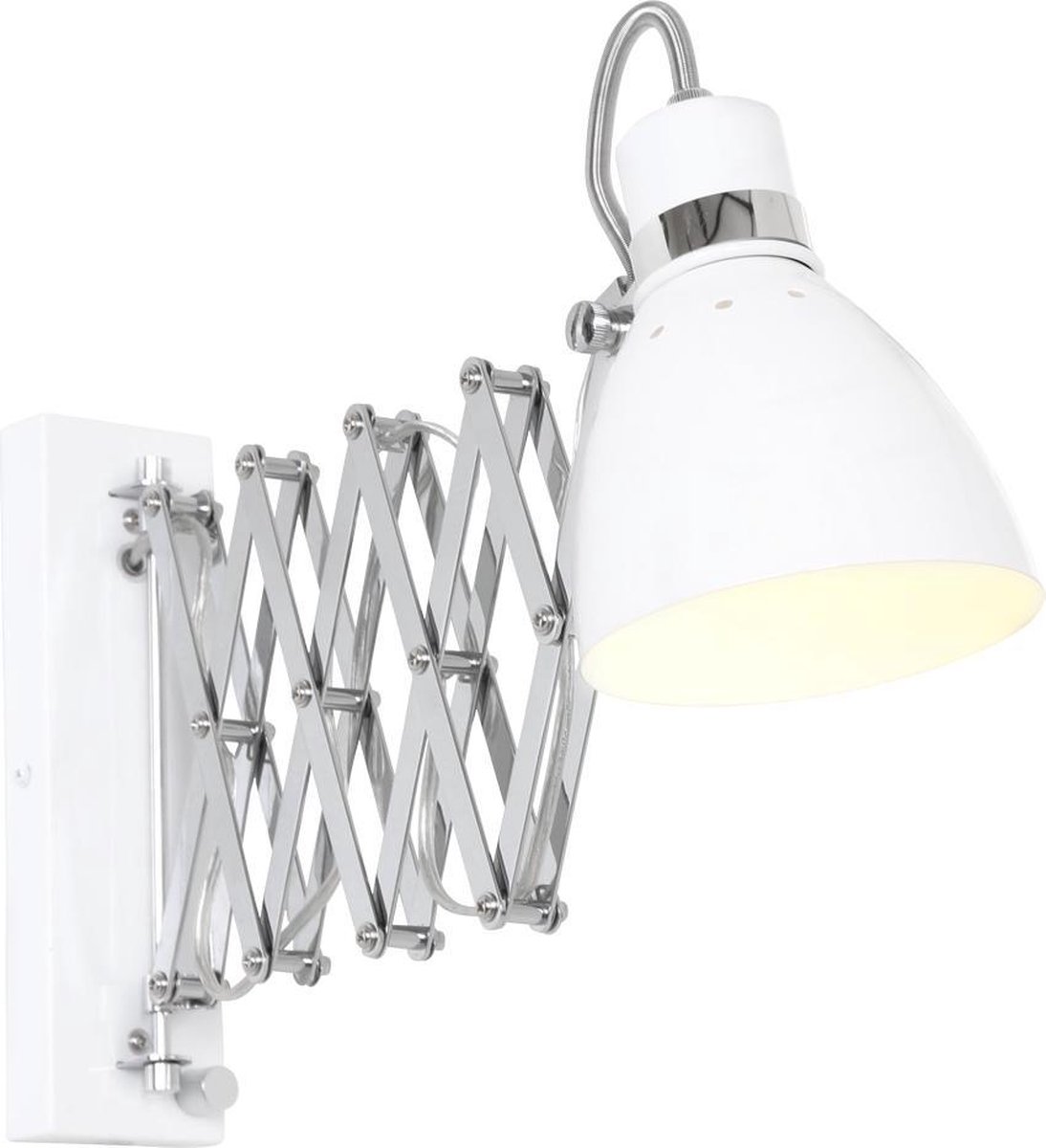 Lightning - Moderne Wandlamp 1-l. Scharn - Silver