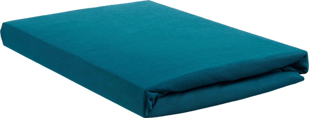 Beddinghouse Jersey Topper Hoeslaken - 100% Gebreide Jersey Katoen - 1-persoons (70/90x200/220 Cm) - Sea Green - Groen