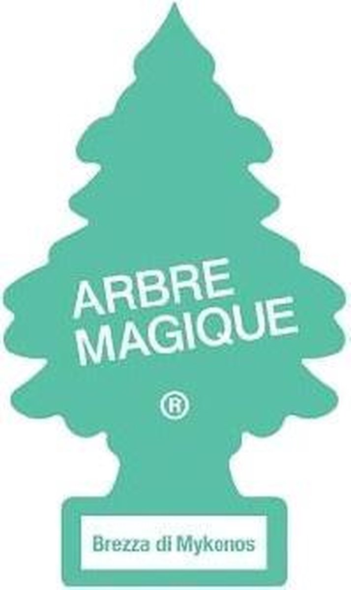 Arbre Magique Luchtverfrisser 12 X 7 Cm Brezza Di Mykono - Groen