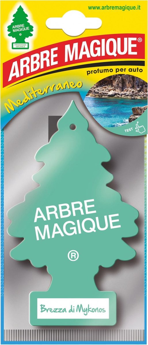 Arbre Magique Luchtverfrisser 12 X 7 Cm Brezza Di Mykono - Groen
