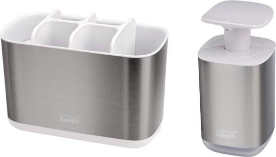 Joseph Joseph Bathroom Beauties Wastafelset - Set van 2 - Silver