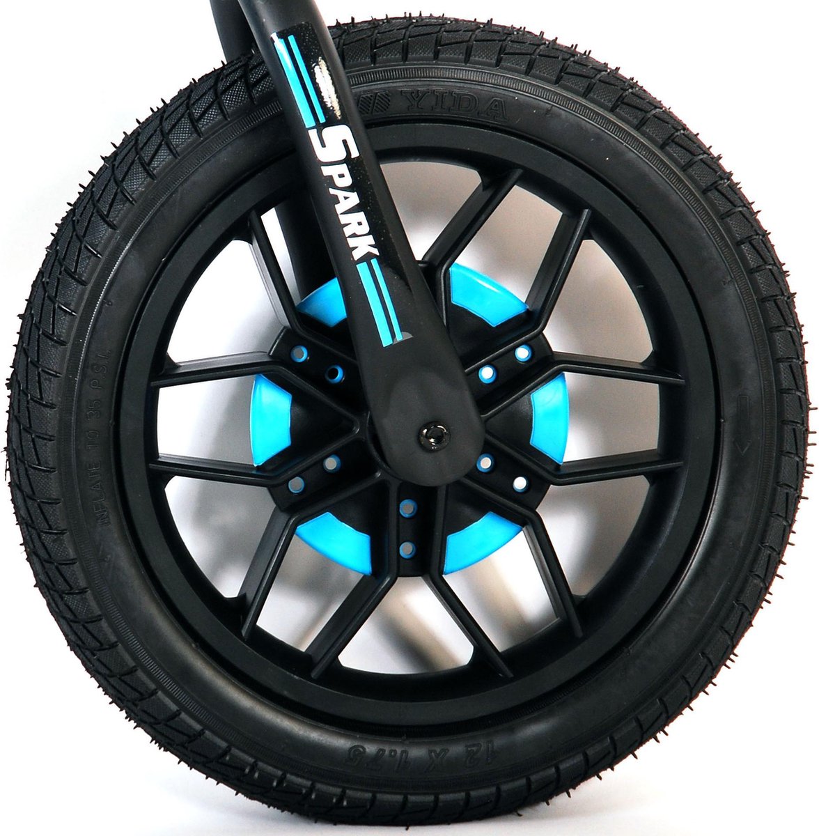 Qplay Loopfiets Met 2 Wielen Spark 12 Inch Junior/zwart - Blauw