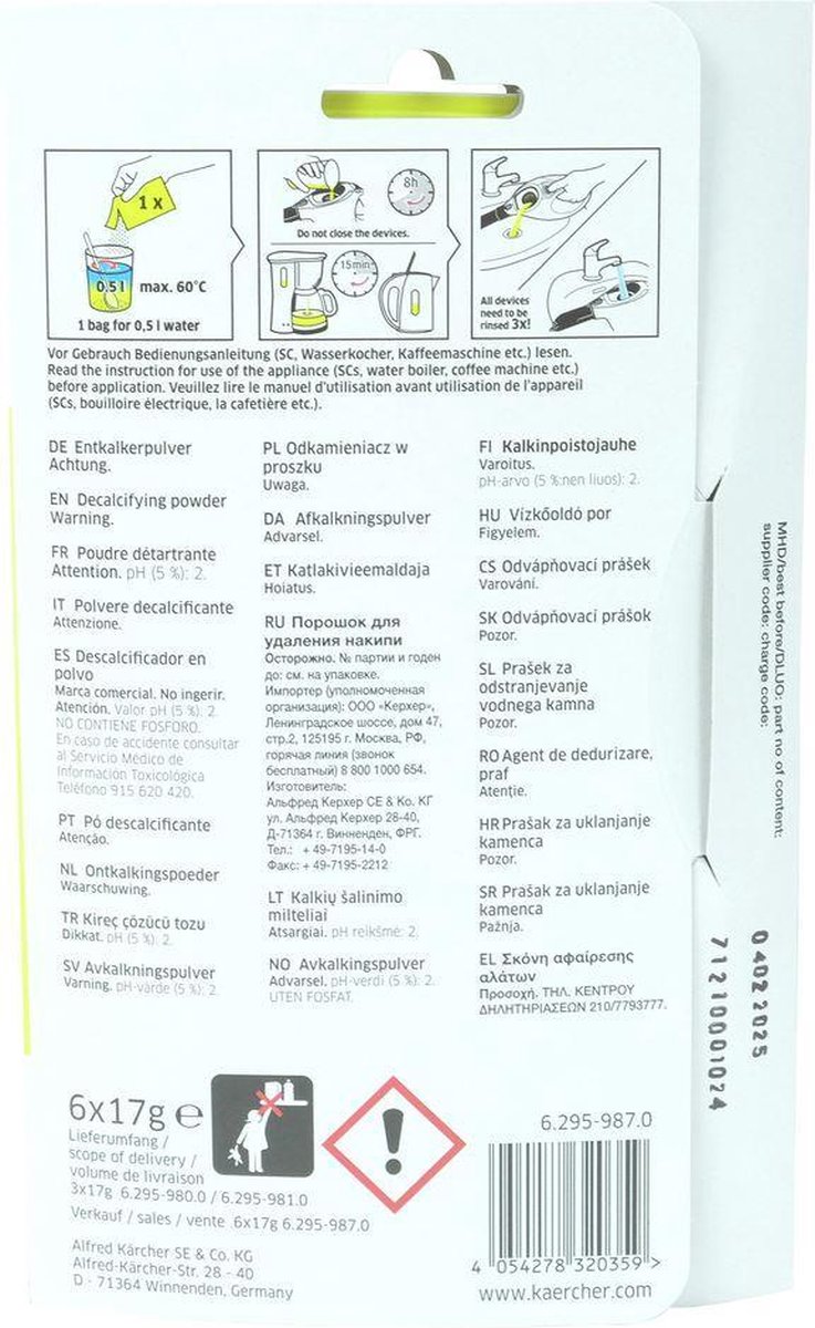 Kärcher Ontkalkpoeder