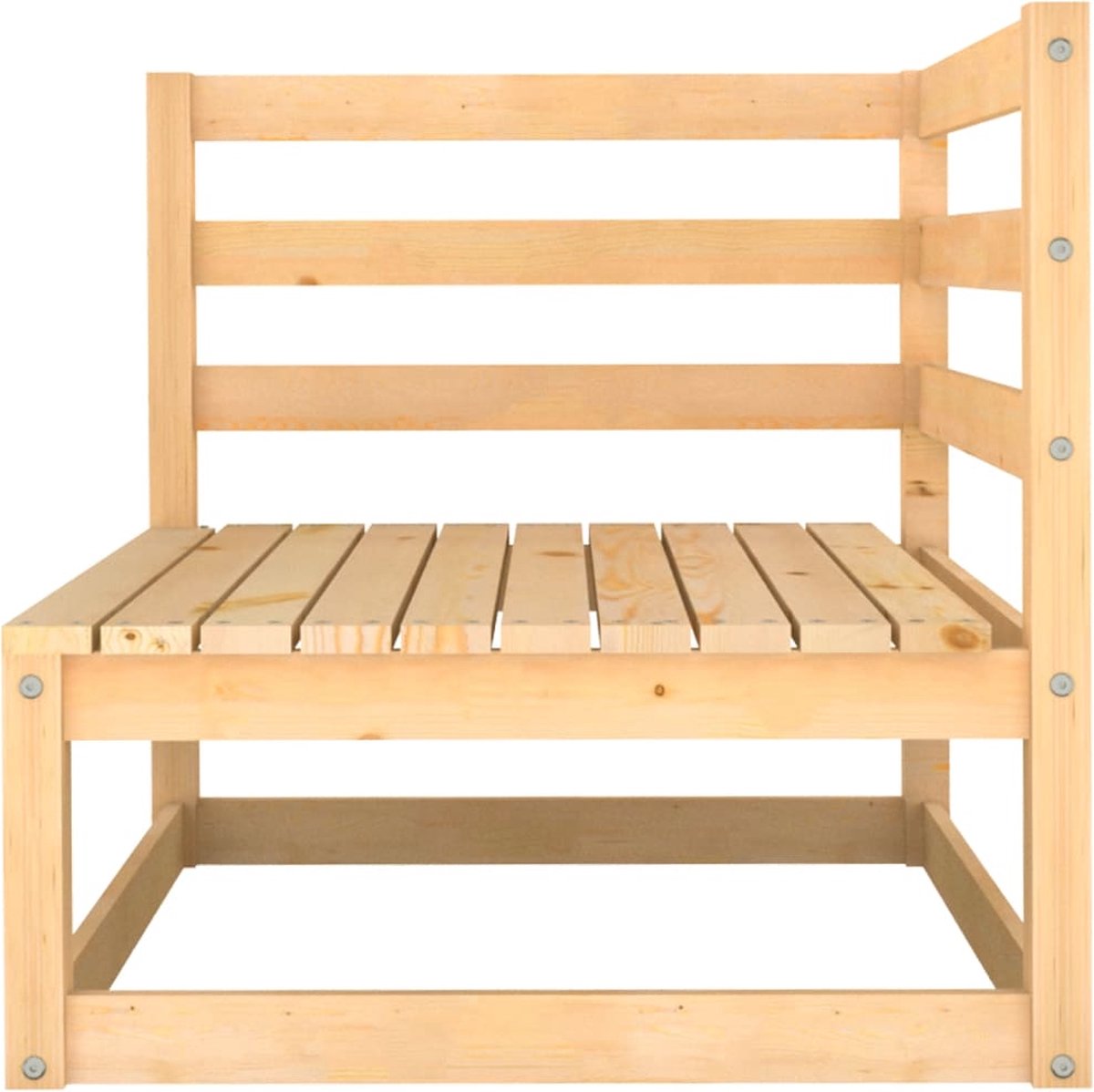 Vidaxl 7-delige Loungeset Massief Grenenhout - Bruin