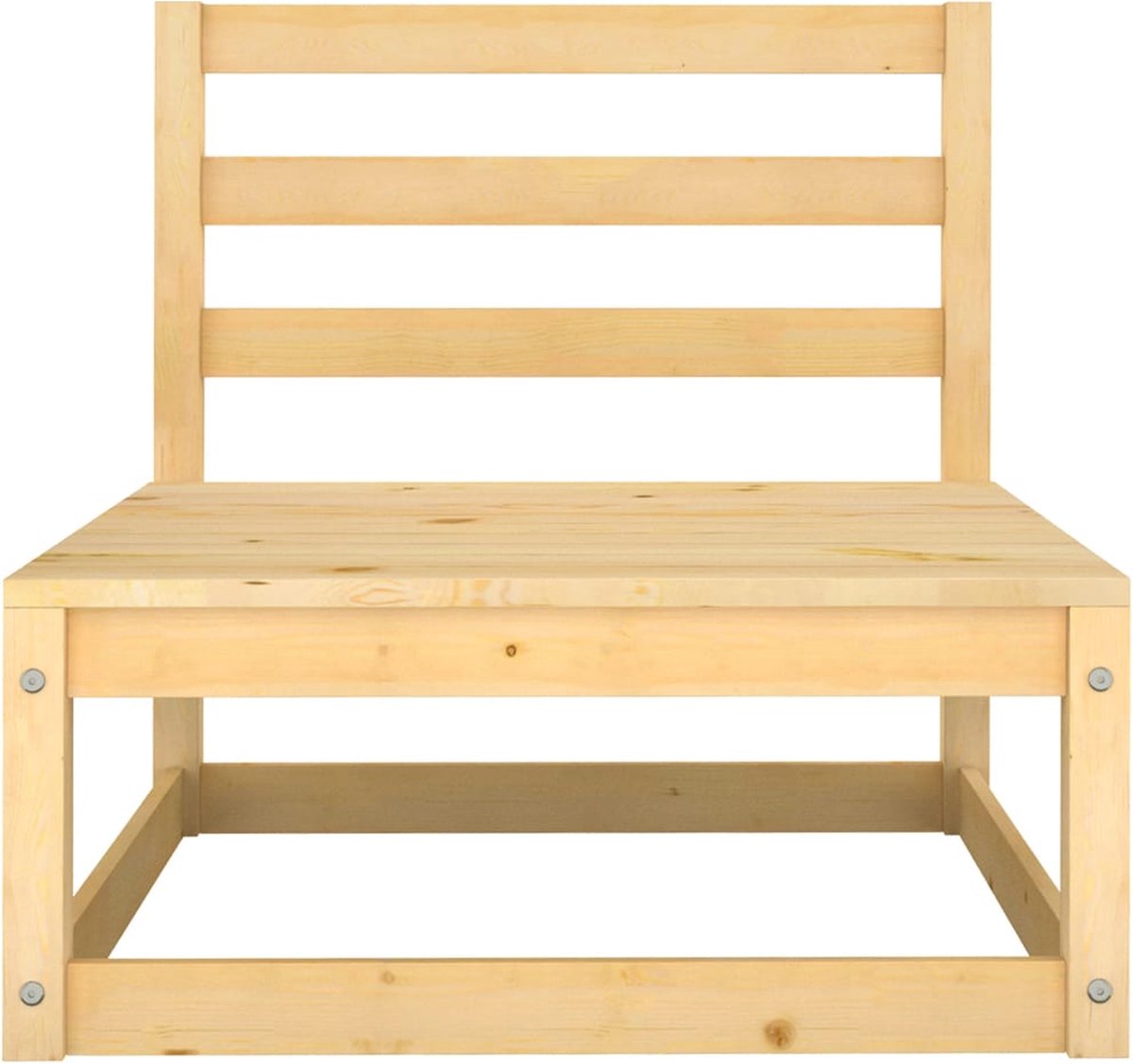 Vidaxl 7-delige Loungeset Massief Grenenhout - Bruin