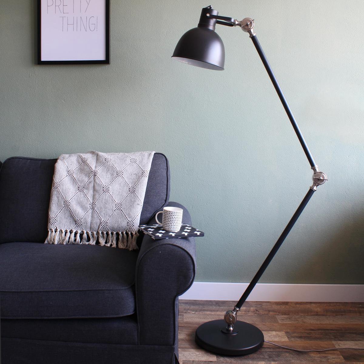 Steinhauer Vloerlamp Mexlite Cera 7646zw - Zwart