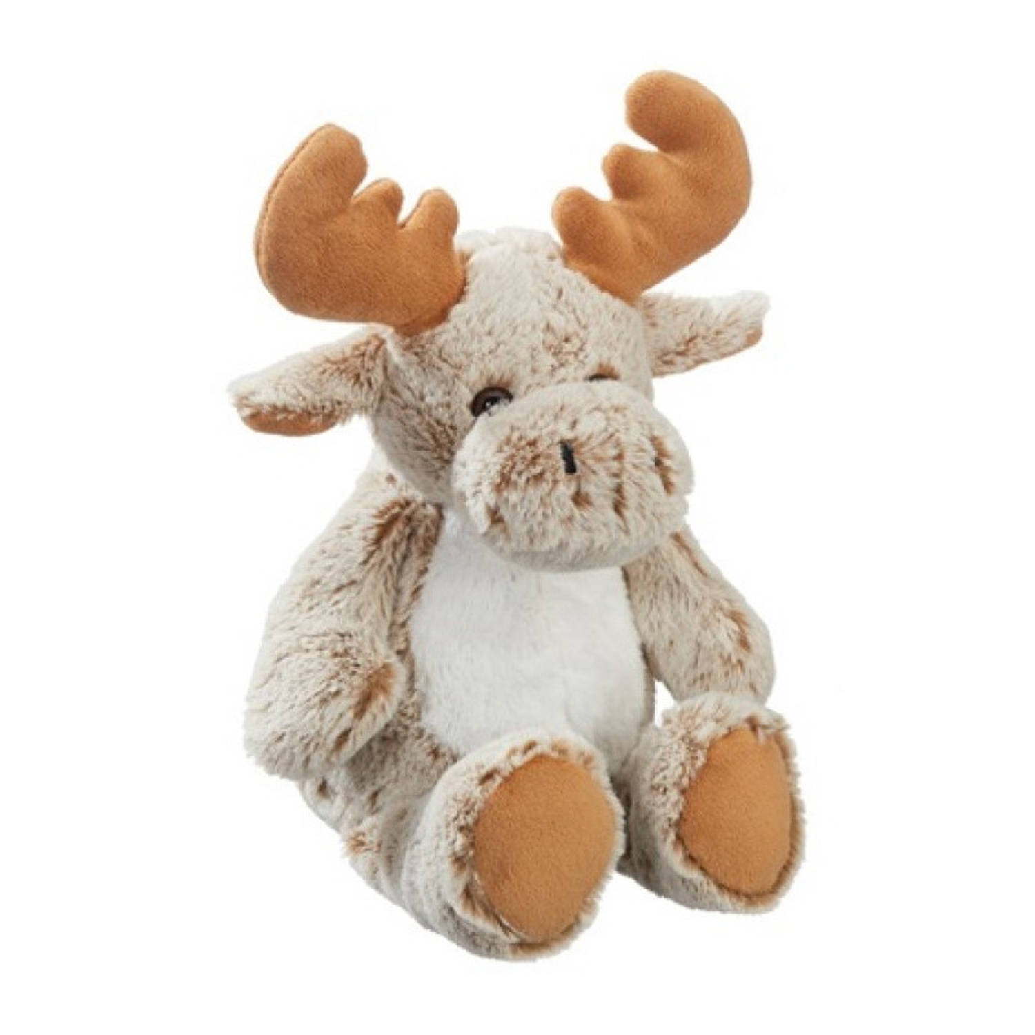 Bellatio Decorations Pluche Rendier Knuffel 40 Cm Knuffels/kerstknuffels - Knuffel Bosdieren - Grijs