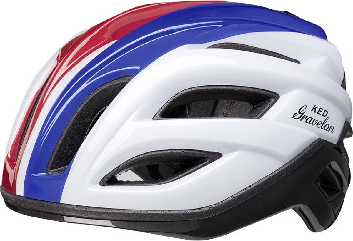 Fietshelm Ked Gravelon M (52-57cm) - Tricolore - Blauw