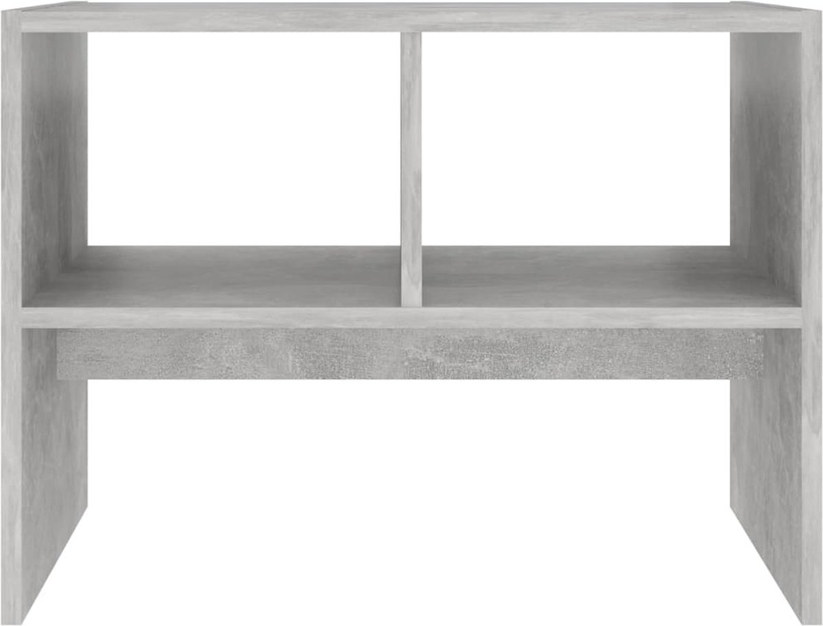 Vidaxl Bijzettafel 60x40x45 Cm Spaanplaat Beton - Gris