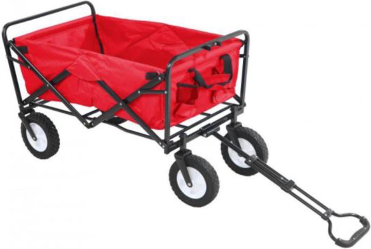 Opvouwbare Bolderkar - Multifunctionele Kar - Handwagen - 90x50x100cm - - Rood