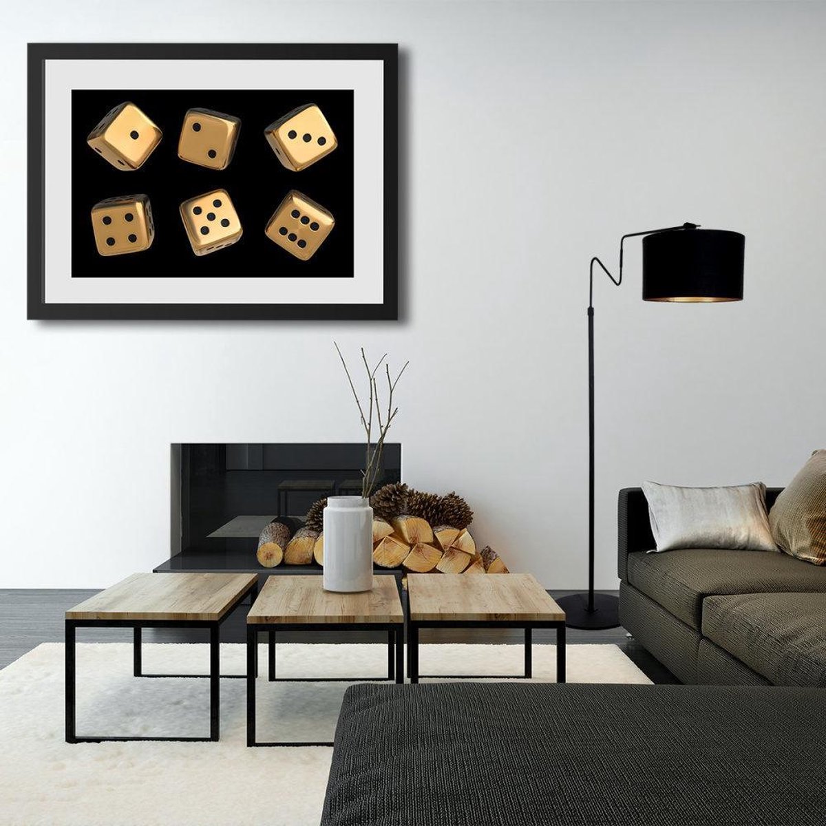 Steinhauer Vloerlamp Linstrom 2132zw - Zwart