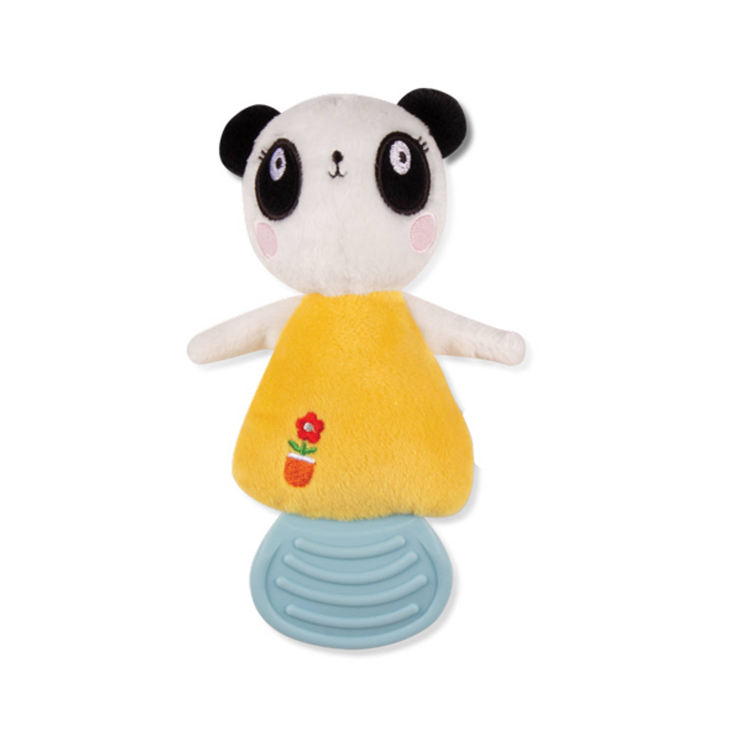 Lemon Ribbon Panda Bijtknuffeltje