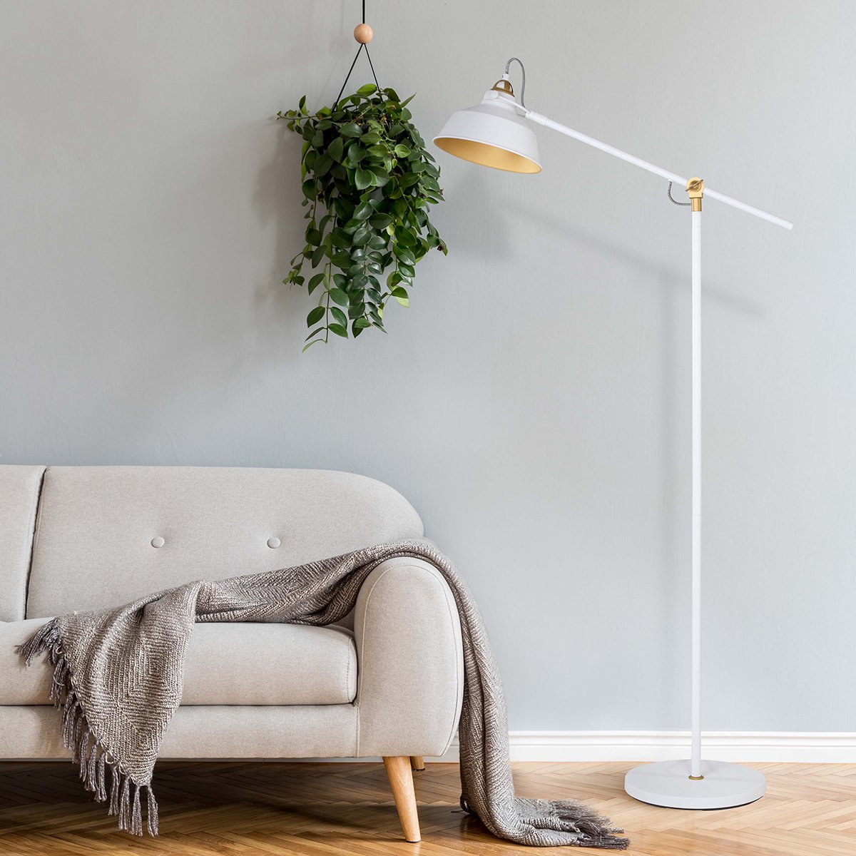 Steinhauer Vloerlamp Mexlite Nove - Goud