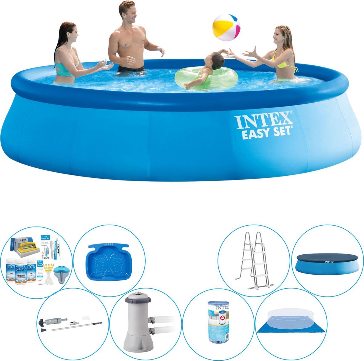 Intex Easy Set Rond 457x107 Cm - Zwembad Super Deal - Blauw