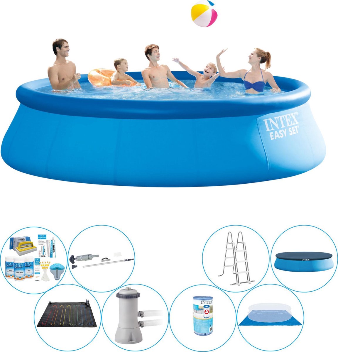 Intex Easy Set Rond 457x122 Cm - Zwembad Deal - Blauw