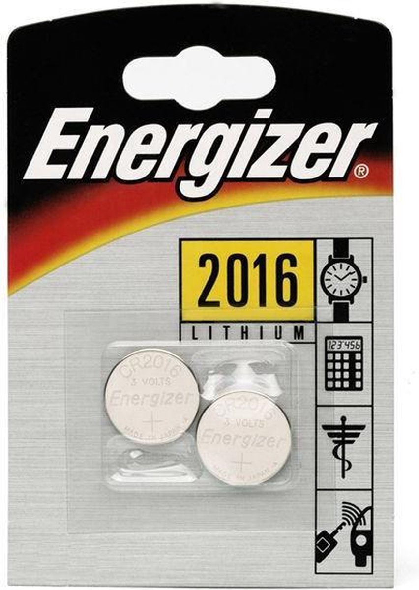 Energizer - 2 Mini Cr2016-batterijen