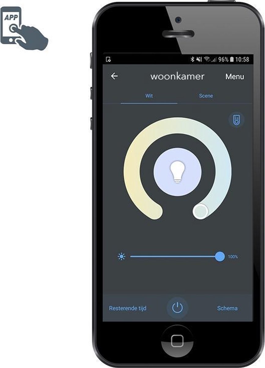 Calex Smart LED E27 G125 19 cm Globelamp - Goud