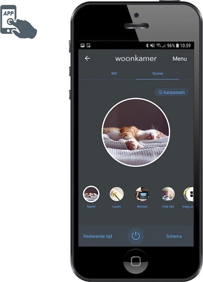 Calex Smart LED E27 G125 19 cm Globelamp - Goud