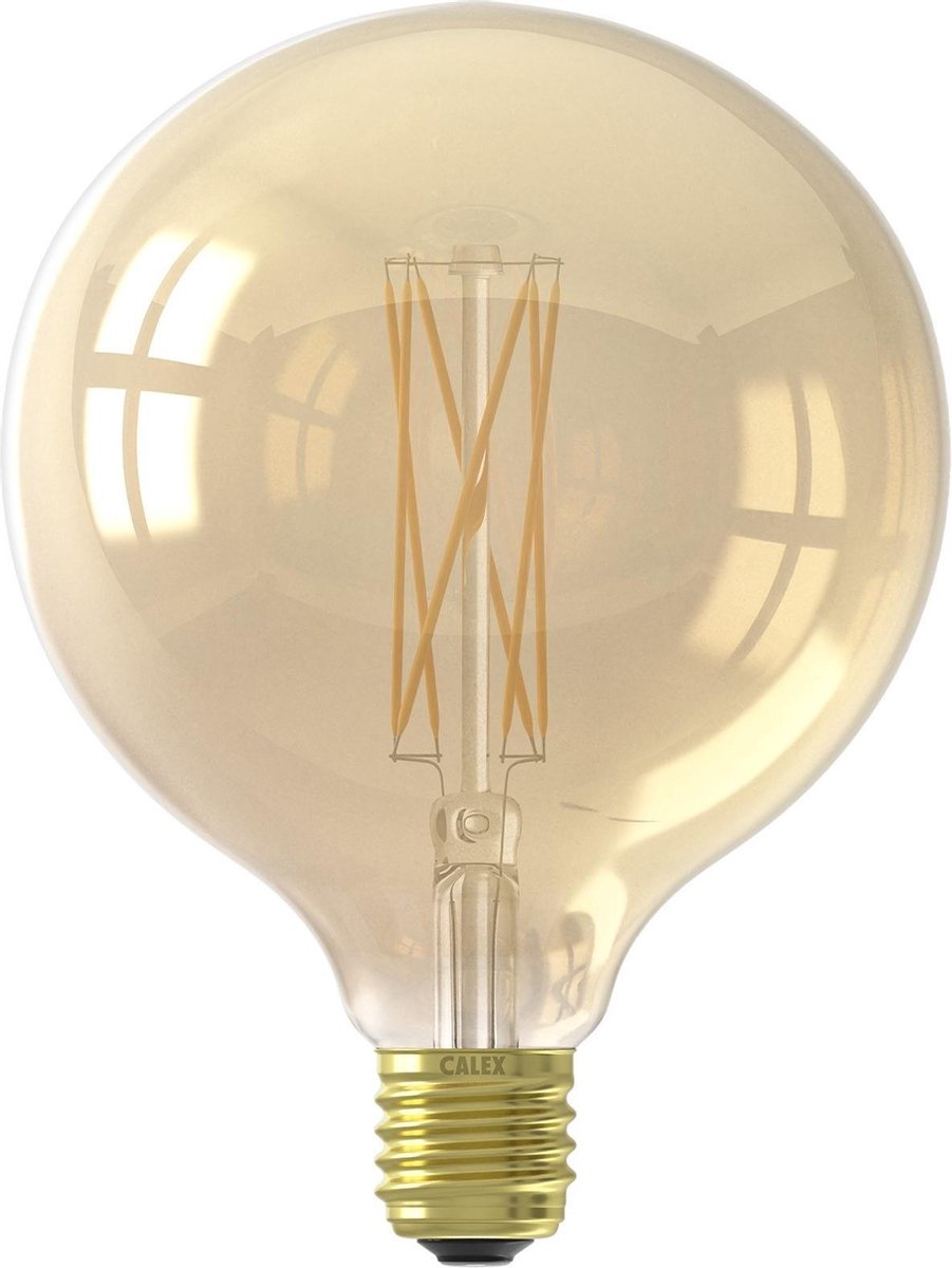 Calex LED E27 4W Globe 20,5 cm Lang Filament Lichtbron - Goud