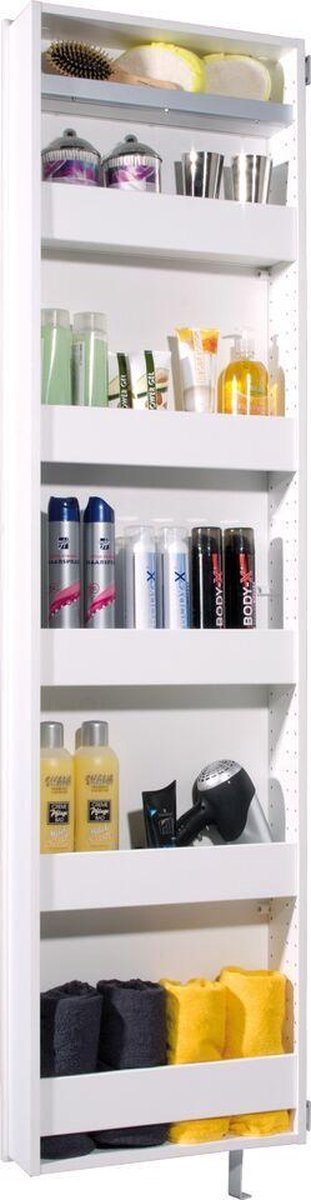 Germania Schoenenkast - L50 X B18 X H195 Cm - - Wit