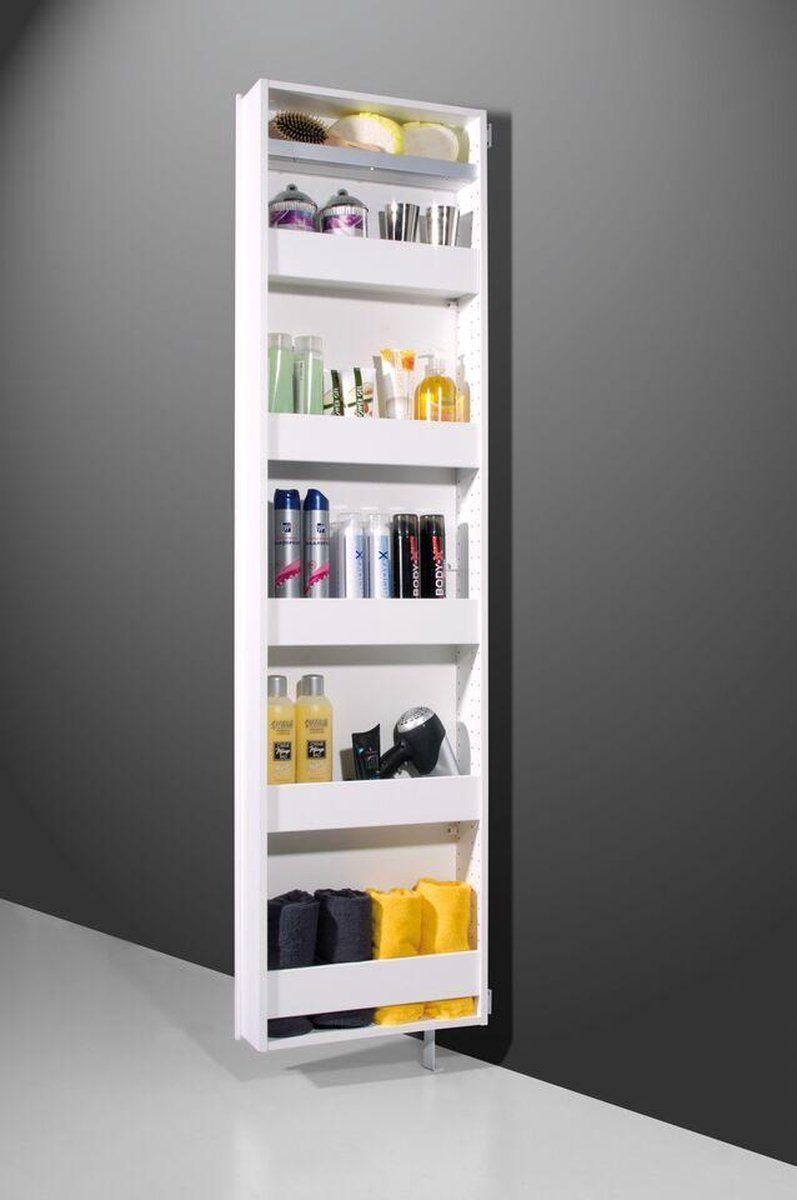 Germania Schoenenkast - L50 X B18 X H195 Cm - - Wit