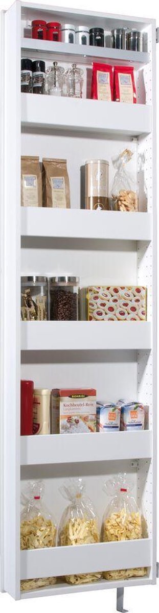 Germania Schoenenkast - L50 X B18 X H195 Cm - - Wit