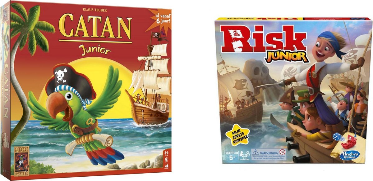 Hasbro Spellenset - Bordspel - 2 Stuks - Catan Junior & Risk Junior