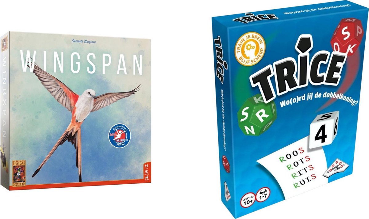 Spellenset - Bordspel - 2 Stuks - Wingspans & Trice