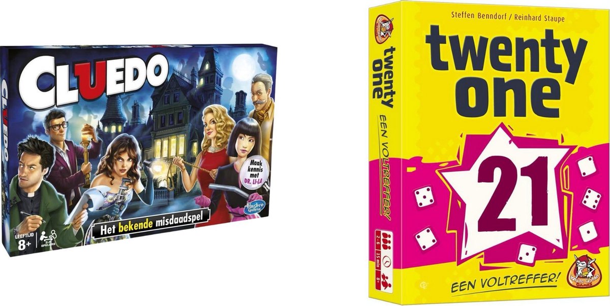 Spellenset - Bordspel - 2 Stuks - Cluedo & Twent One