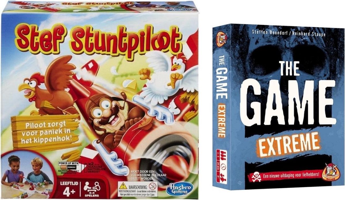 Spellenset - Bordspel - Stef Stuntpiloot & The Game Extreme